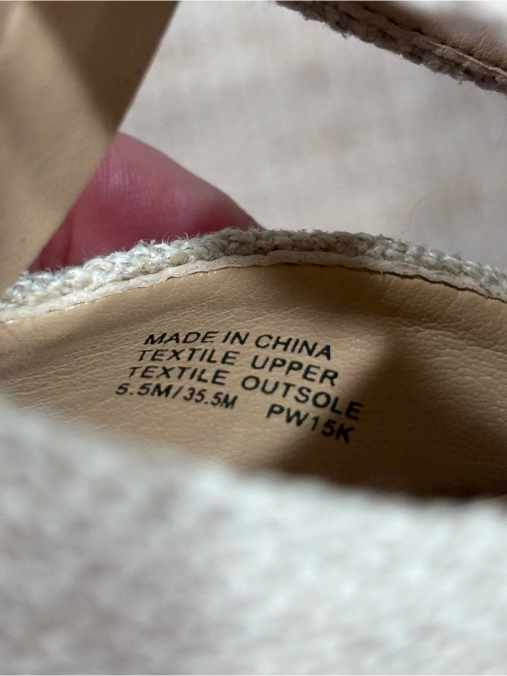 Michael Kors Berkley Zip Front Espadrille Wedge Sandals Natural Linen 5.5